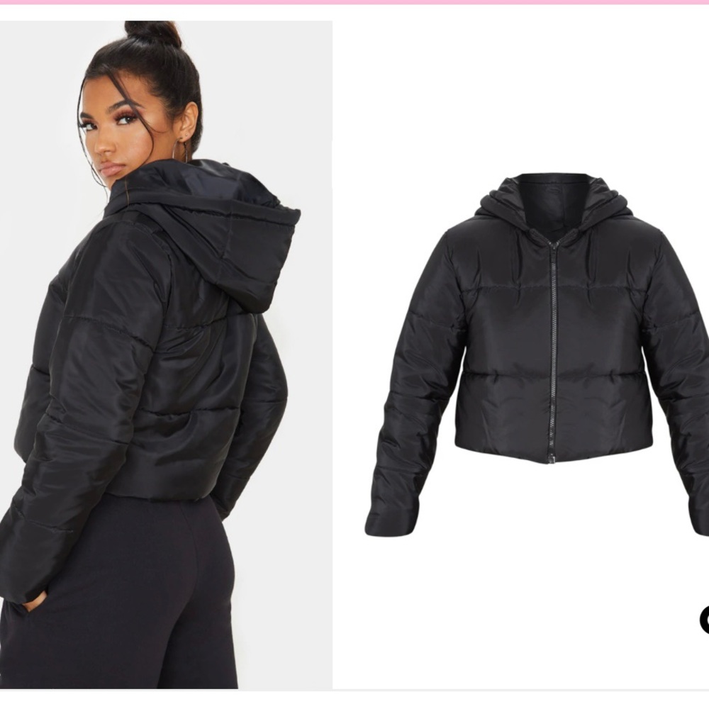 Cropped black jacket